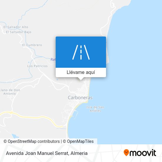 Mapa Avenida Joan Manuel Serrat