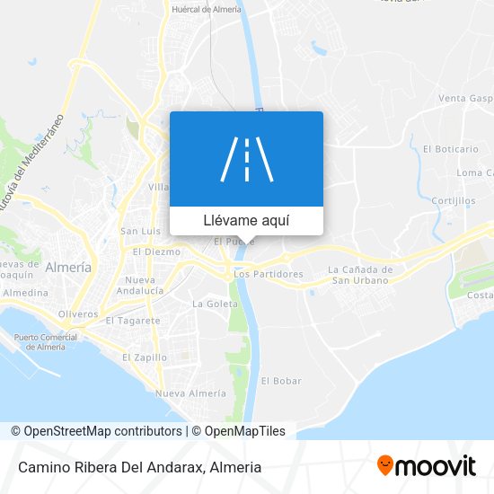 Mapa Camino Ribera Del Andarax
