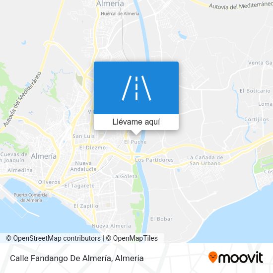 Mapa Calle Fandango De Almería