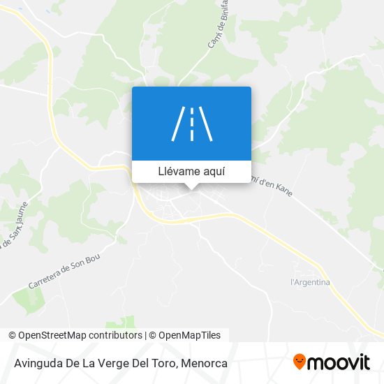 Mapa Avinguda De La Verge Del Toro