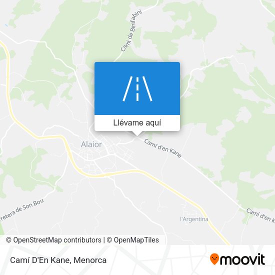 Mapa Camí D'En Kane