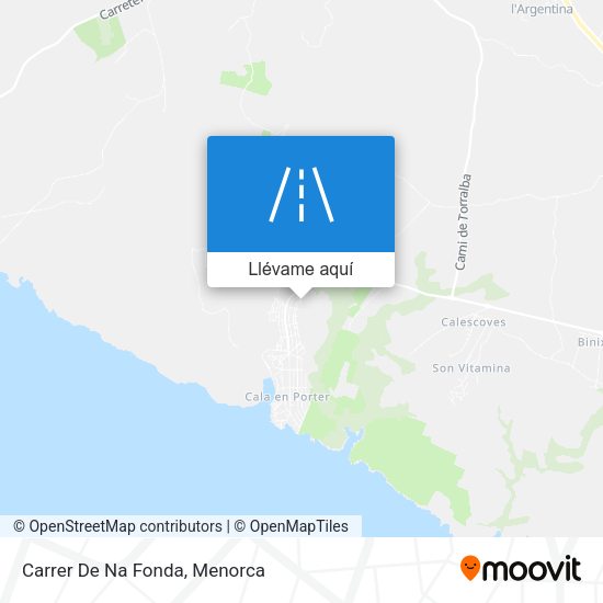Mapa Carrer De Na Fonda