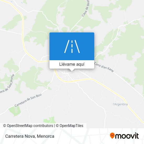 Mapa Carretera Nova