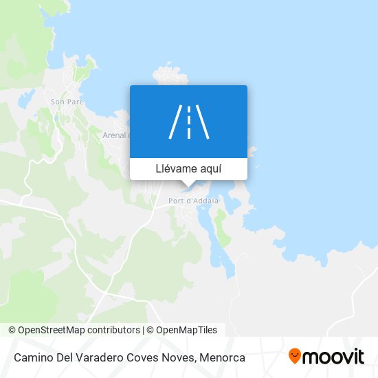 Mapa Camino Del Varadero Coves Noves