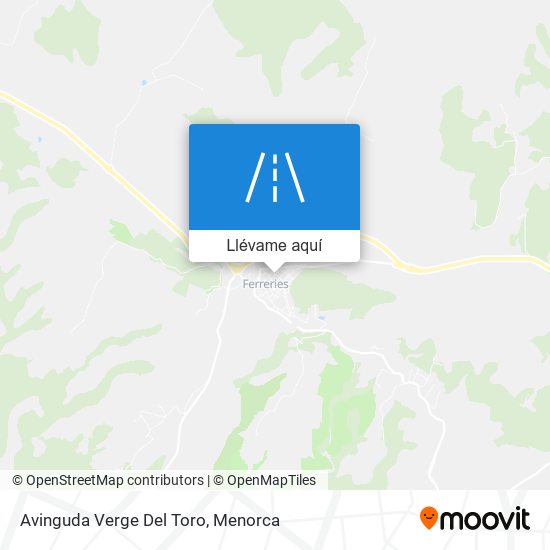 Mapa Avinguda Verge Del Toro