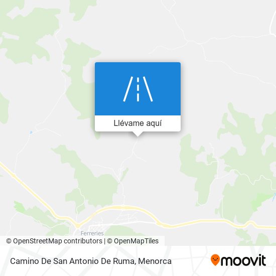 Mapa Camino De San Antonio De Ruma