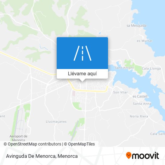 Mapa Avinguda De Menorca