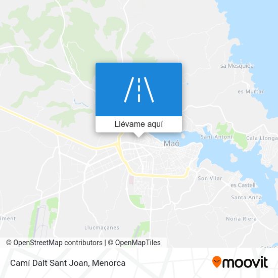 Mapa Camí Dalt Sant Joan