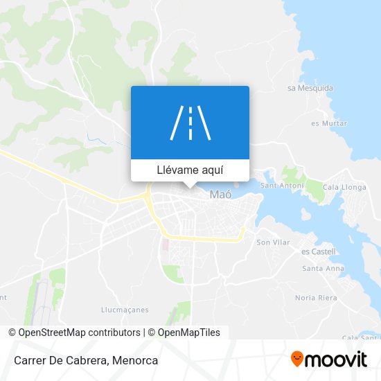 Mapa Carrer De Cabrera