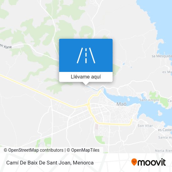 Mapa Camí De Baix De Sant Joan
