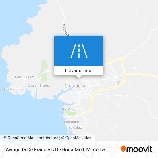 Mapa Avinguda De Francesc De Borja Moll