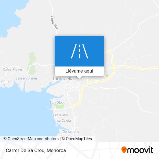 Mapa Carrer De Sa Creu