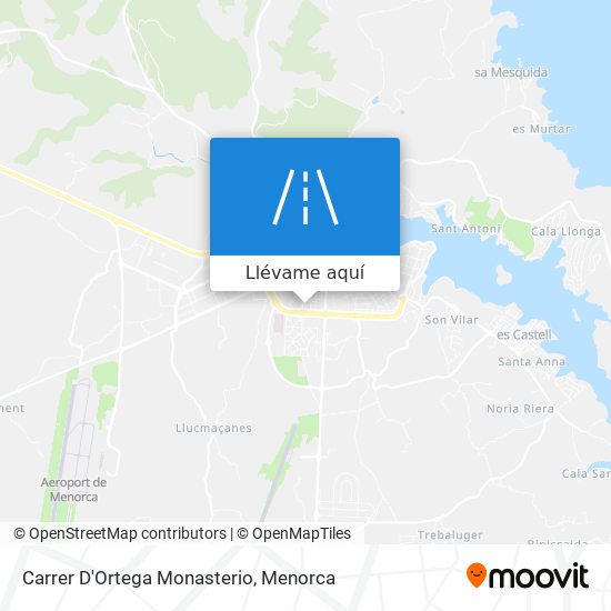 Mapa Carrer D'Ortega Monasterio