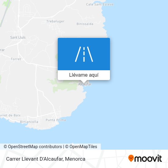 Mapa Carrer Llevant D'Alcaufar