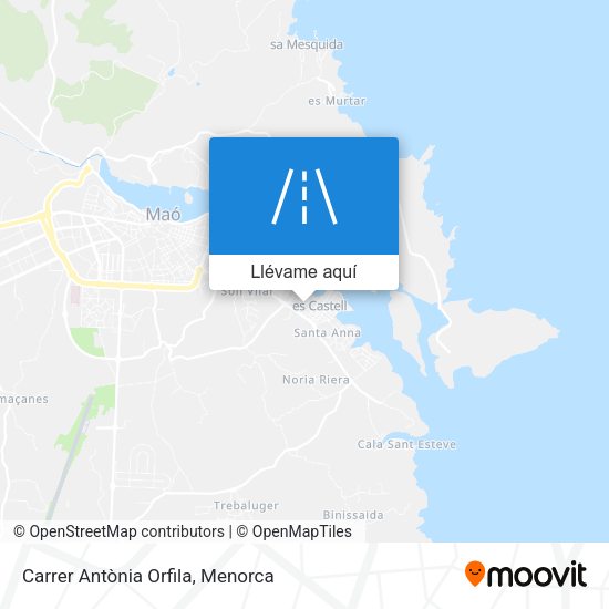 Mapa Carrer Antònia Orfila