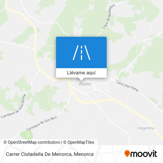 Mapa Carrer Ciutadella De Menorca