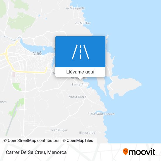 Mapa Carrer De Sa Creu