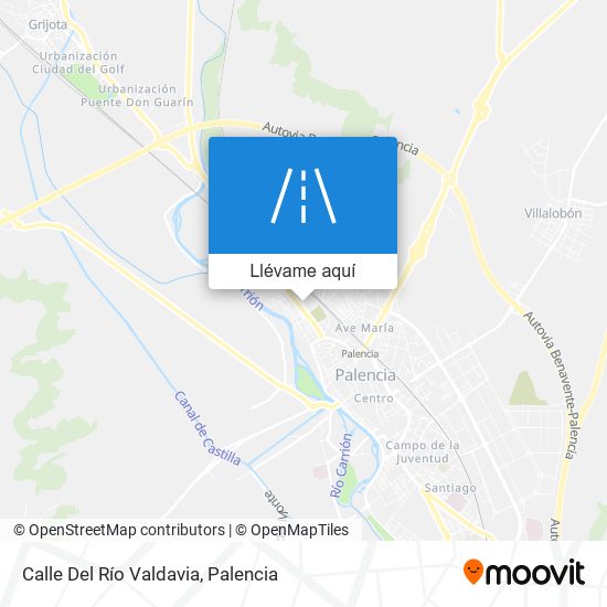 Mapa Calle Del Río Valdavia