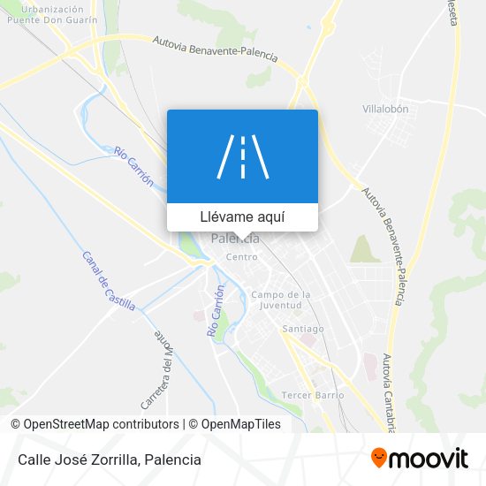 Mapa Calle José Zorrilla
