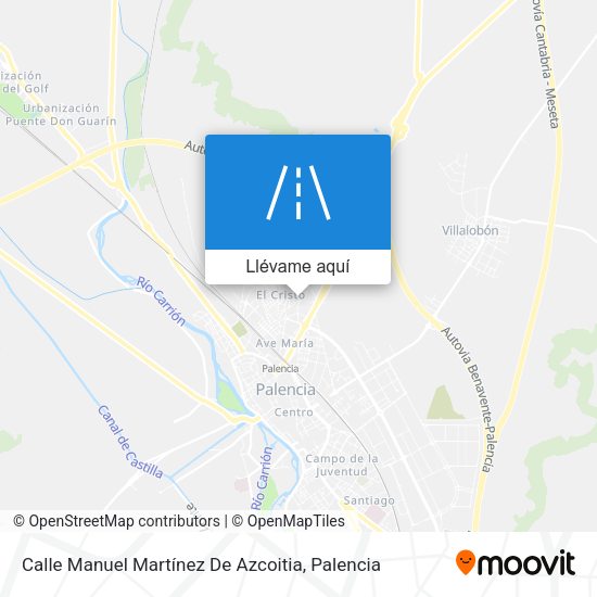 Mapa Calle Manuel Martínez De Azcoitia