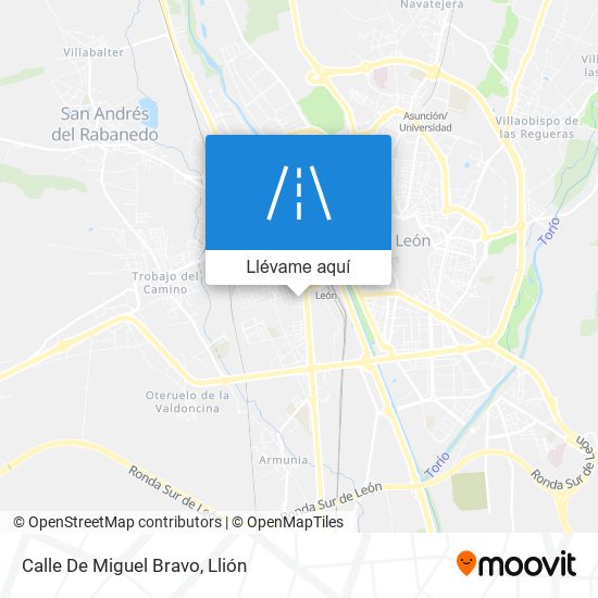 Mapa Calle De Miguel Bravo