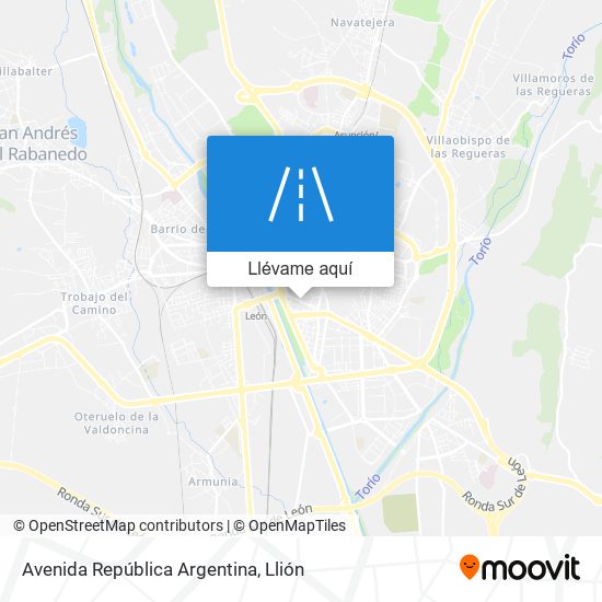 Mapa Avenida República Argentina