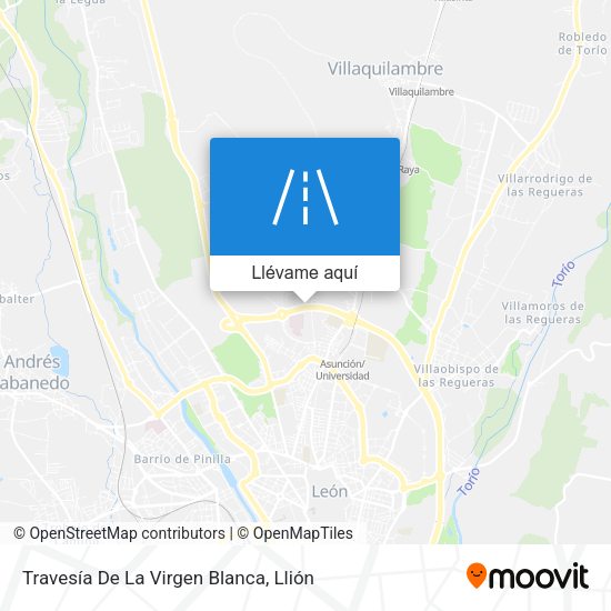 Mapa Travesía De La Virgen Blanca