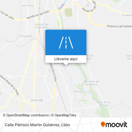 Mapa Calle Párroco Martín Gutiérrez
