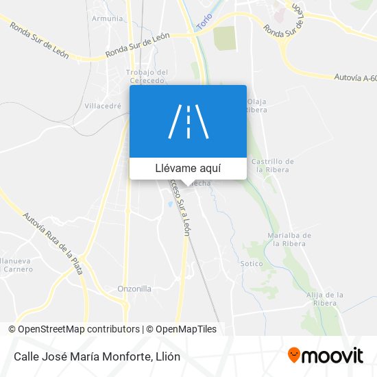 Mapa Calle José María Monforte