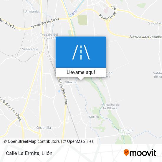 Mapa Calle La Ermita