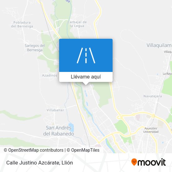 Mapa Calle Justino Azcárate