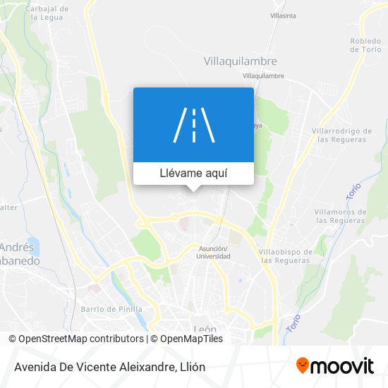 Mapa Avenida De Vicente Aleixandre