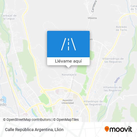 Mapa Calle República Argentina