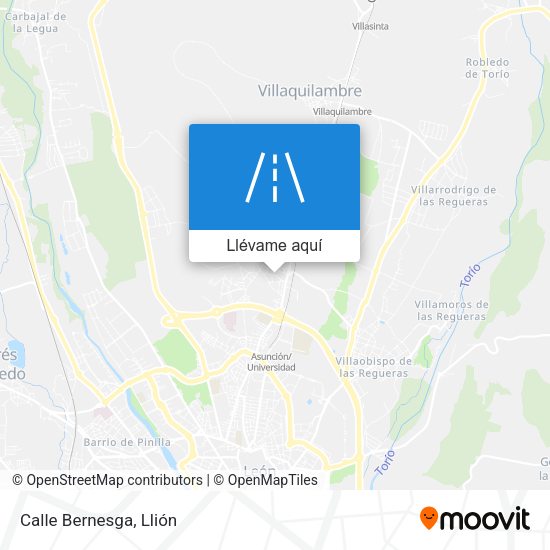 Mapa Calle Bernesga
