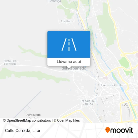 Mapa Calle Cerrada