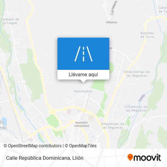 Mapa Calle República Dominicana