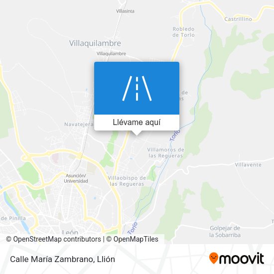 Mapa Calle María Zambrano
