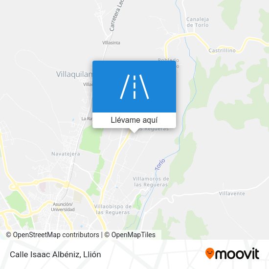 Mapa Calle Isaac Albéniz