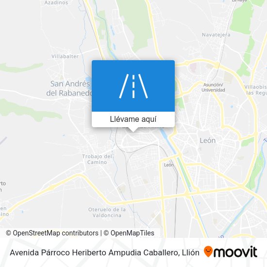 Mapa Avenida Párroco Heriberto Ampudia Caballero