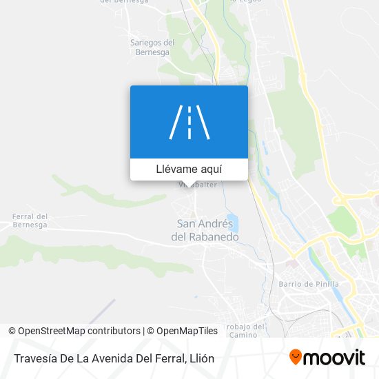 Mapa Travesía De La Avenida Del Ferral