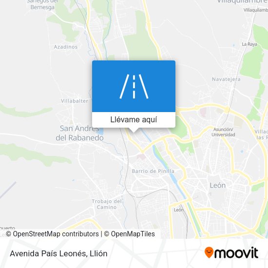 Mapa Avenida País Leonés