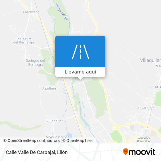 Mapa Calle Valle De Carbajal
