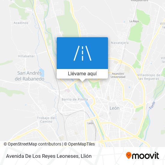 Mapa Avenida De Los Reyes Leoneses