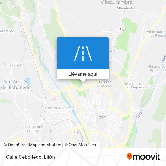 Mapa Calle Cebolledo