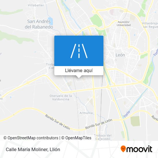 Mapa Calle María Moliner