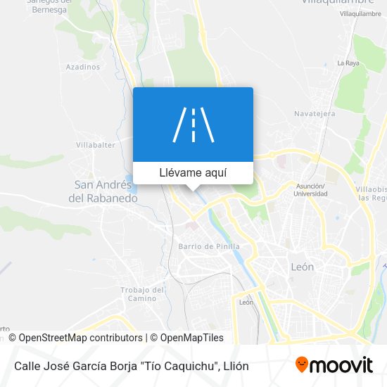 Mapa Calle José García Borja "Tío Caquichu"