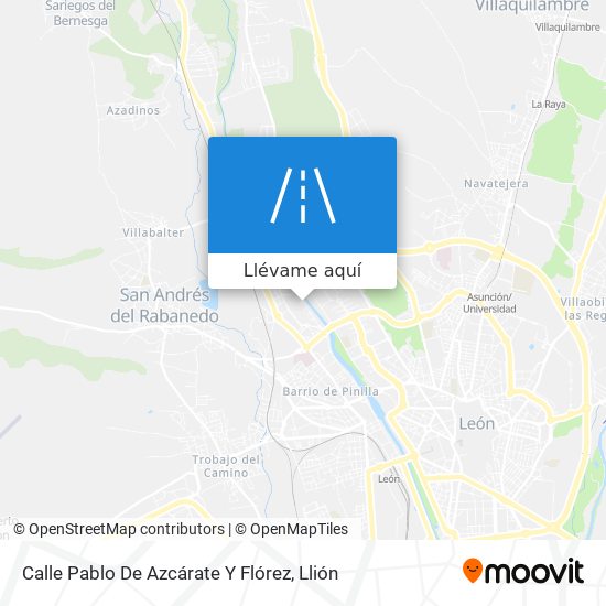 Mapa Calle Pablo De Azcárate Y Flórez