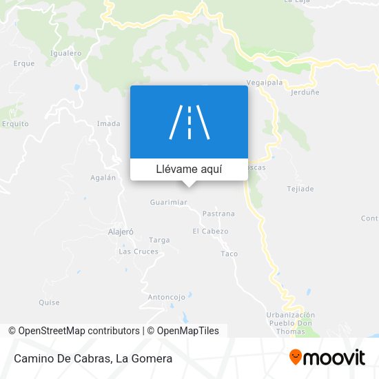 Mapa Camino De Cabras