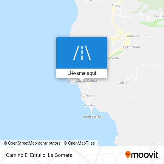 Mapa Camino El Entullo
