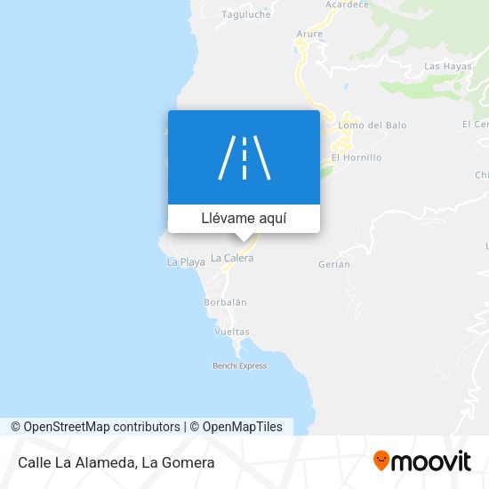 Mapa Calle La Alameda
